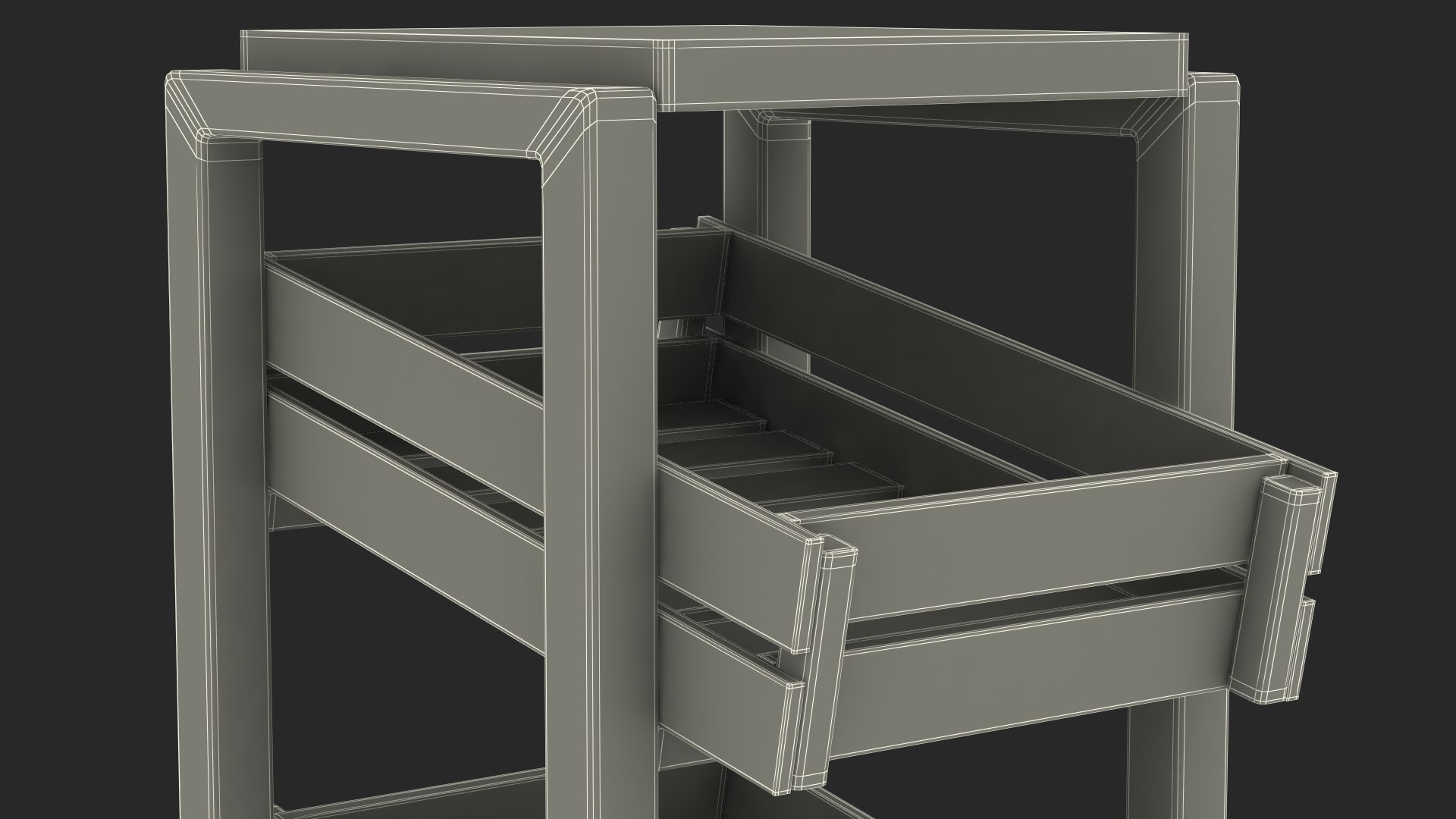 Wooden Vegetable Rack With Drawers Model TurboSquid 1912703   Woodenvegetablerackwithdrawers3dmodel025 