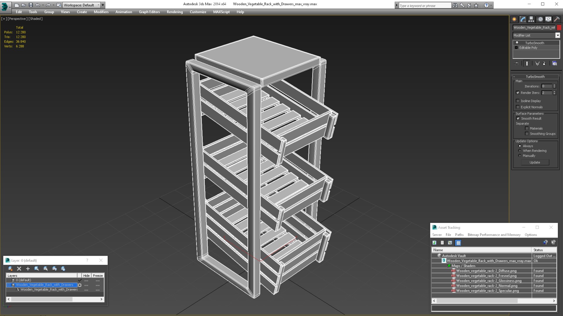 Wooden Vegetable Rack With Drawers Model TurboSquid 1912703   Woodenvegetablerackwithdrawers3dmodel018 