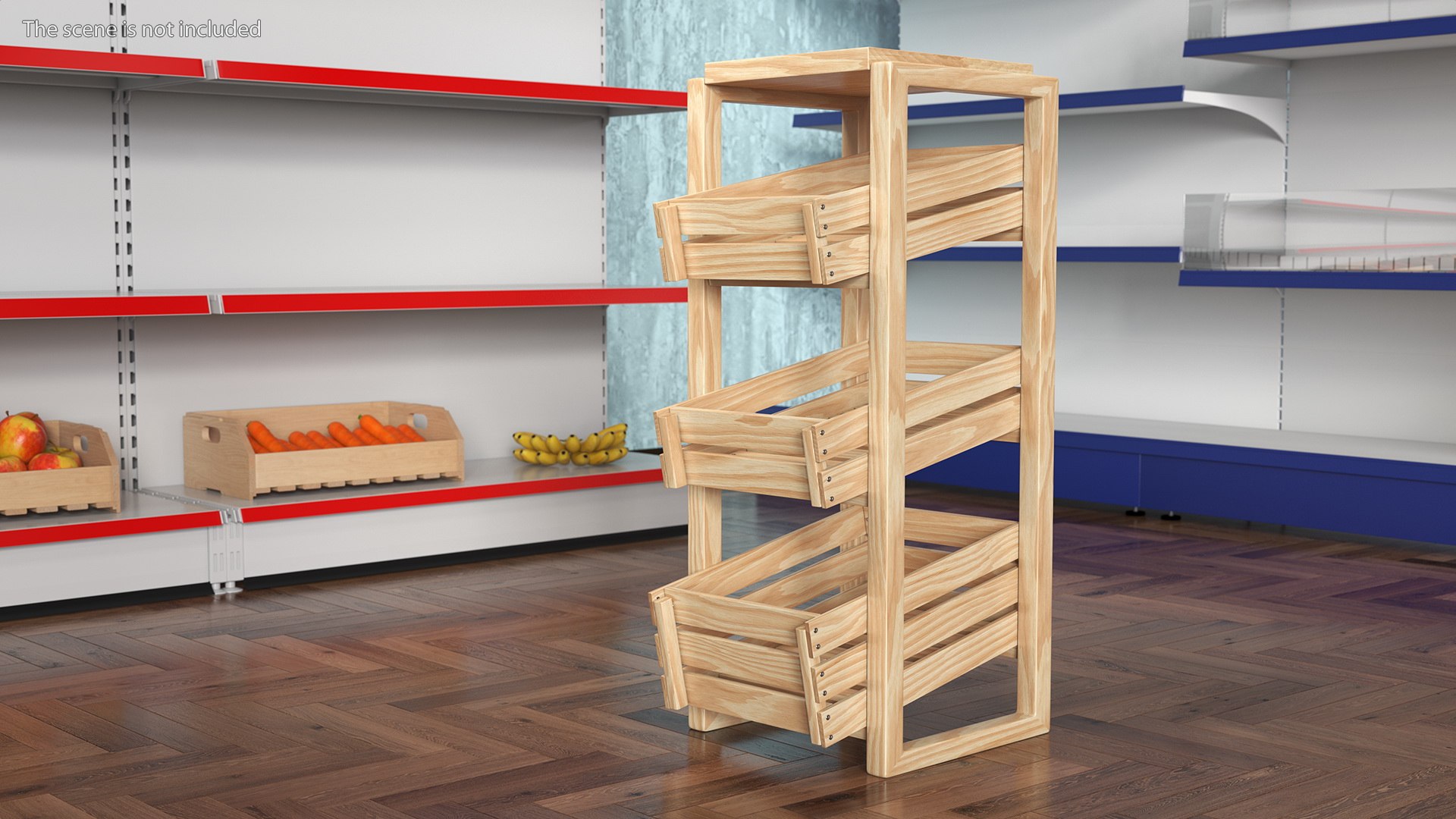 Wooden Vegetable Rack With Drawers Model TurboSquid 1912703   Woodenvegetablerackwithdrawers3dmodel002 