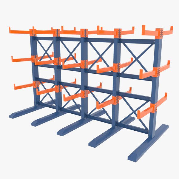 3D model storage rack - modular - TurboSquid 1179400