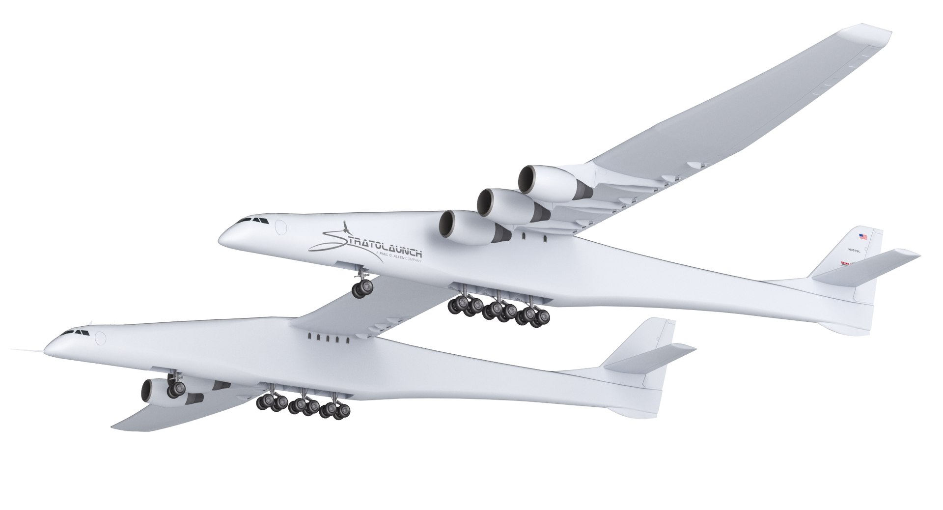 3D Stratolaunch Carrier Aircraft - TurboSquid 1586268