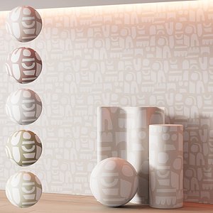 3D 483 Paper Colliding Wallpaper by urbanroad 6 color options