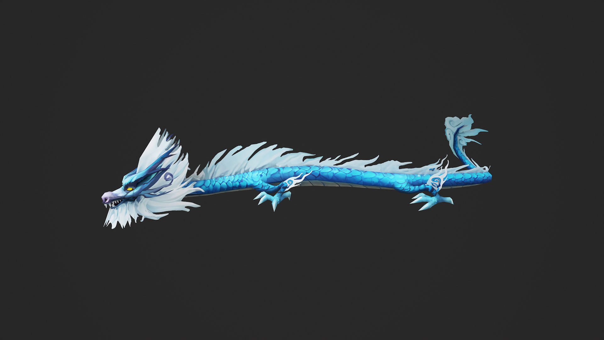 3D Model Animated Chinese Dragon Loong - TurboSquid 2457233