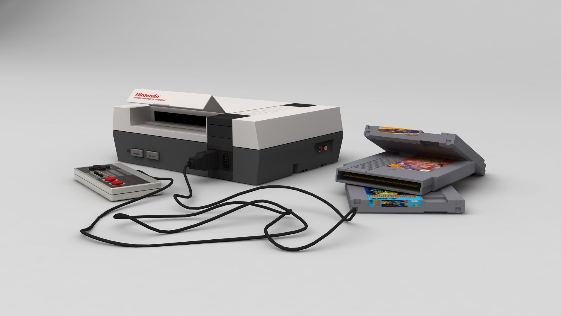 Nintendo NES 3D Model TurboSquid 2010927