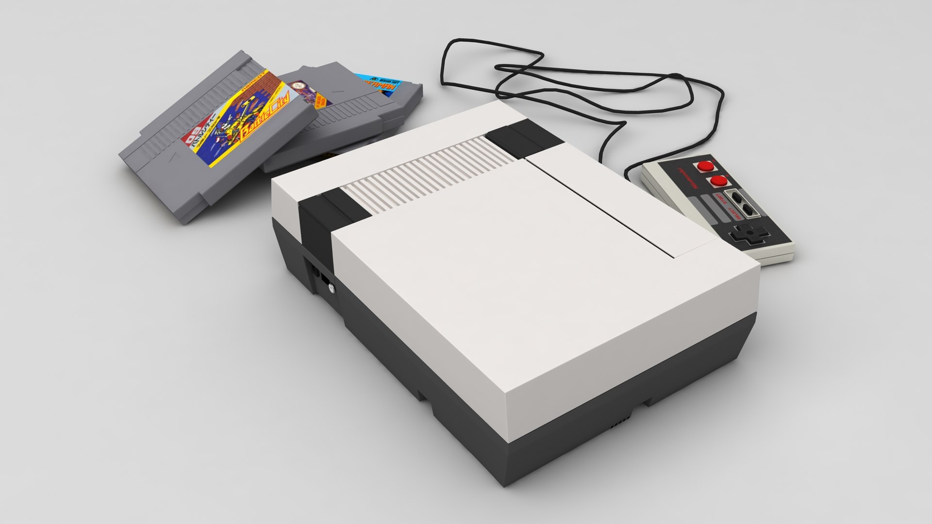 Nintendo NES 3D Model TurboSquid 2010927