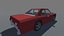 Low Poly Muscle Car Coupé con interni GIOCO MOBILE PRONTO