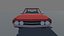 Low Poly Muscle Car Coupé con interni GIOCO MOBILE PRONTO
