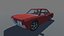 Low Poly Muscle Car Coupé con interni GIOCO MOBILE PRONTO