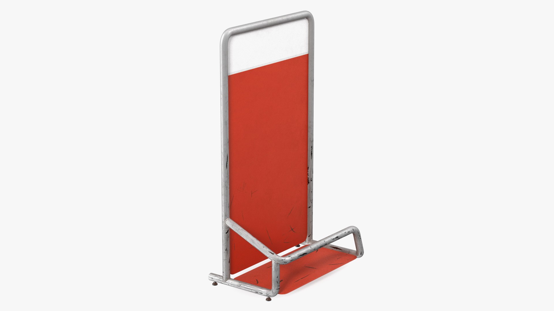 Red Luggage Airport Unit Old 3D model preview