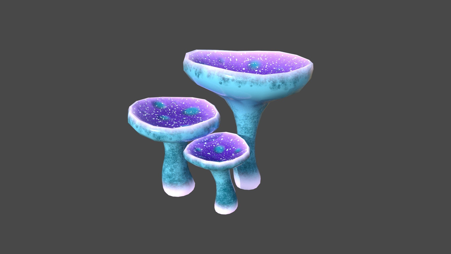 Fantasy Mushroom J01 Blue Purple Scene Backdrop Design 3d Turbosquid 2180987