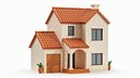 Cartoonish House Low Poly 3D Model 03