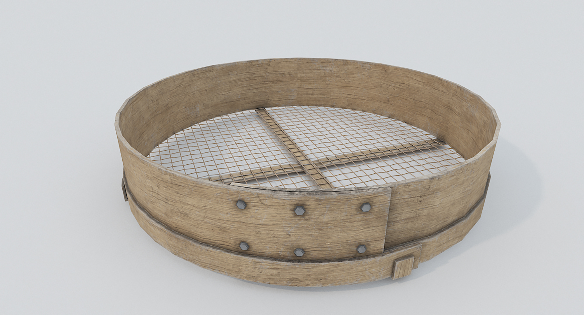 Wooden Sieve model TurboSquid 1737370