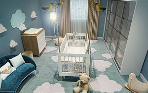 3D Child Bedroom model