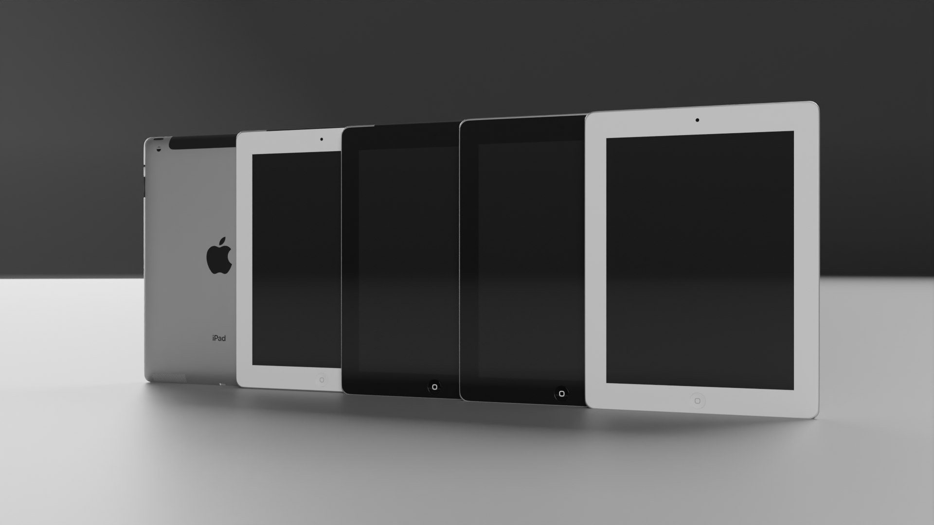 Apple iPad 4th generation wifi and cellular tablet 3D model