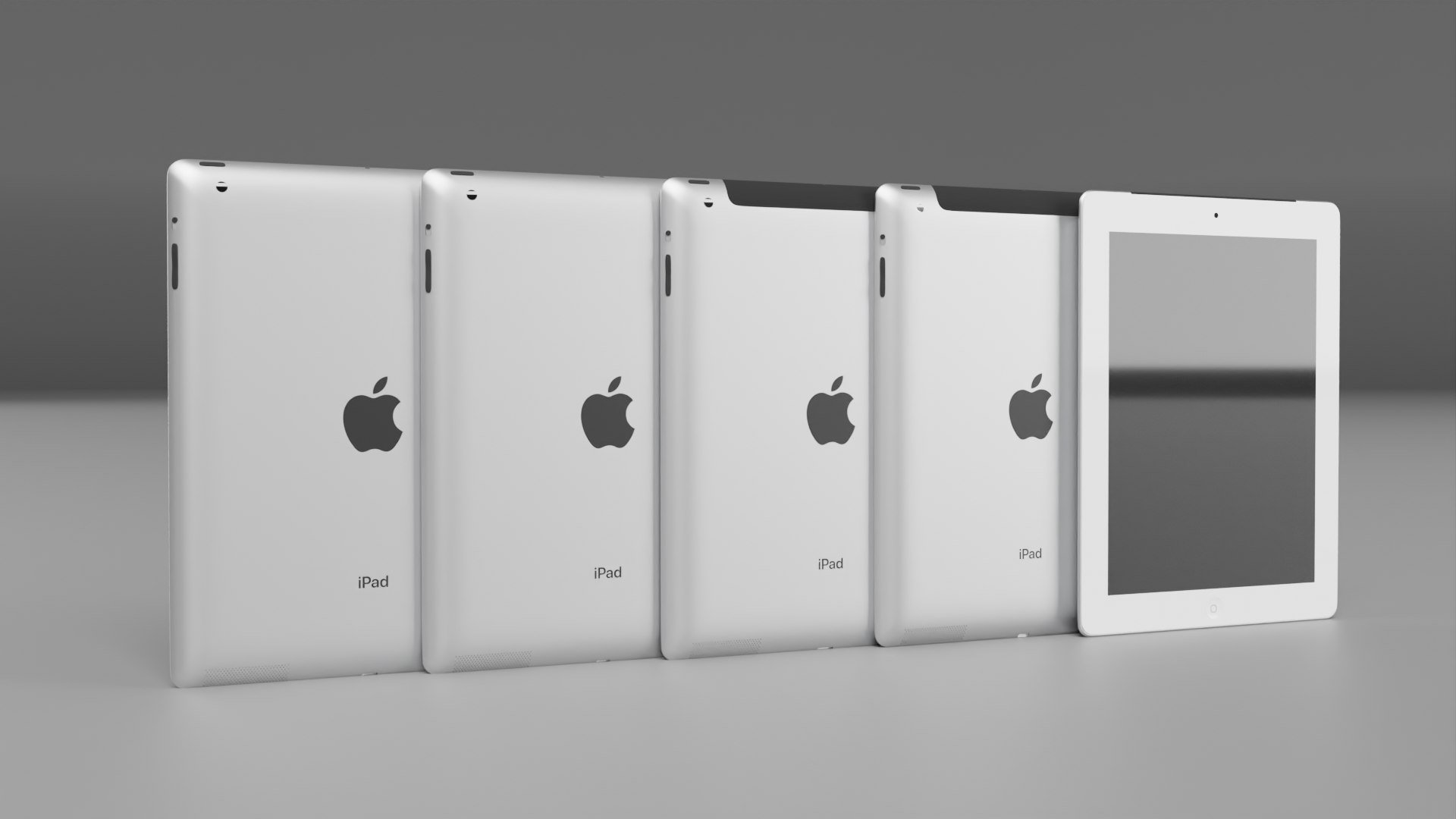 Apple iPad 4th generation wifi and cellular tablet 3D model