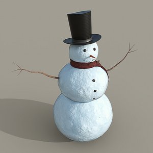 snowman 3D model
