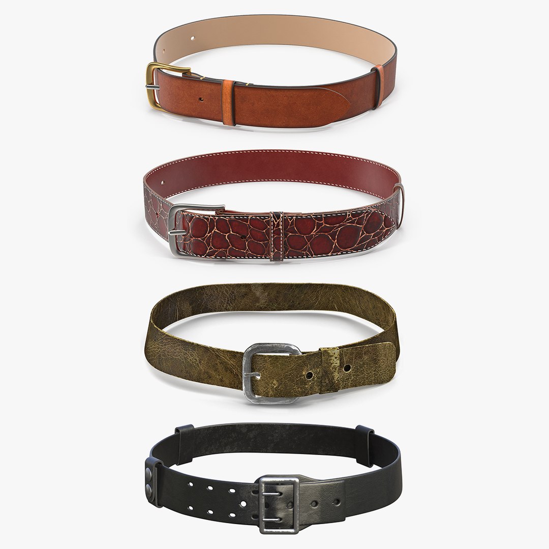 Belts Collection 2 3D model preview