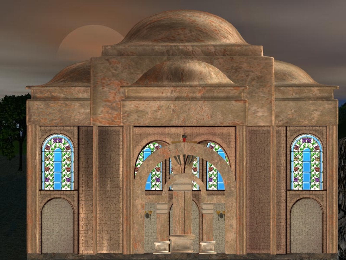3d model set scenes architectural