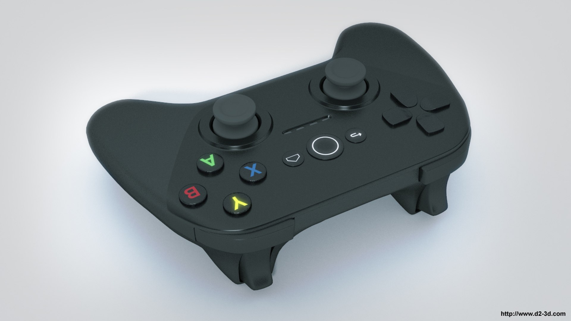 android tv controller 3d model