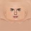 Alessandra Ambrosio Head - No Hair - Low poly head for game