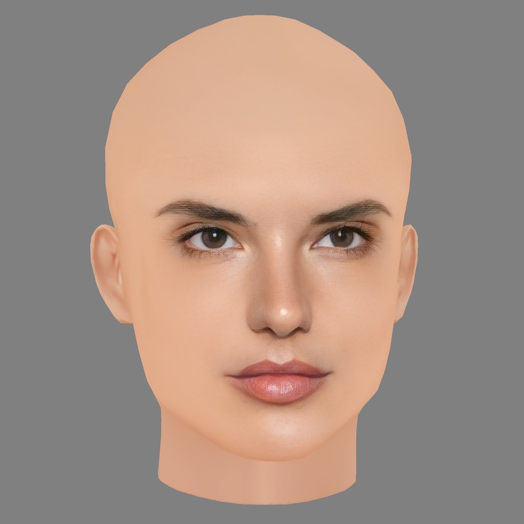 3D model Alessandra Ambrosio Head - No Hair - Low poly head for game https://p.turbosquid.com/ts-thumb/eP/u2lqUn/5H/08/png/1762859393/1920x1080/fit_q87/1830d12f1134d36e9ccaab9e74cc1e6ecef45e10/08.jpg