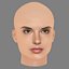 Alessandra Ambrosio Head - No Hair - Low poly head for game