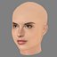 Alessandra Ambrosio Head - No Hair - Low poly head for game