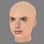 Alessandra Ambrosio Head - No Hair - Low poly head for game