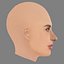 Alessandra Ambrosio Head - No Hair - Low poly head for game