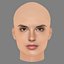 Alessandra Ambrosio Head - No Hair - Low poly head for game