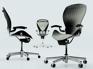 3d model herman miller aeron chair