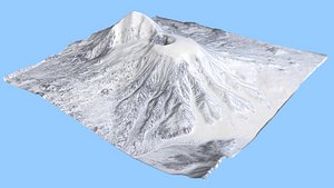 volcano vulkan tolbachikskiy 3D model