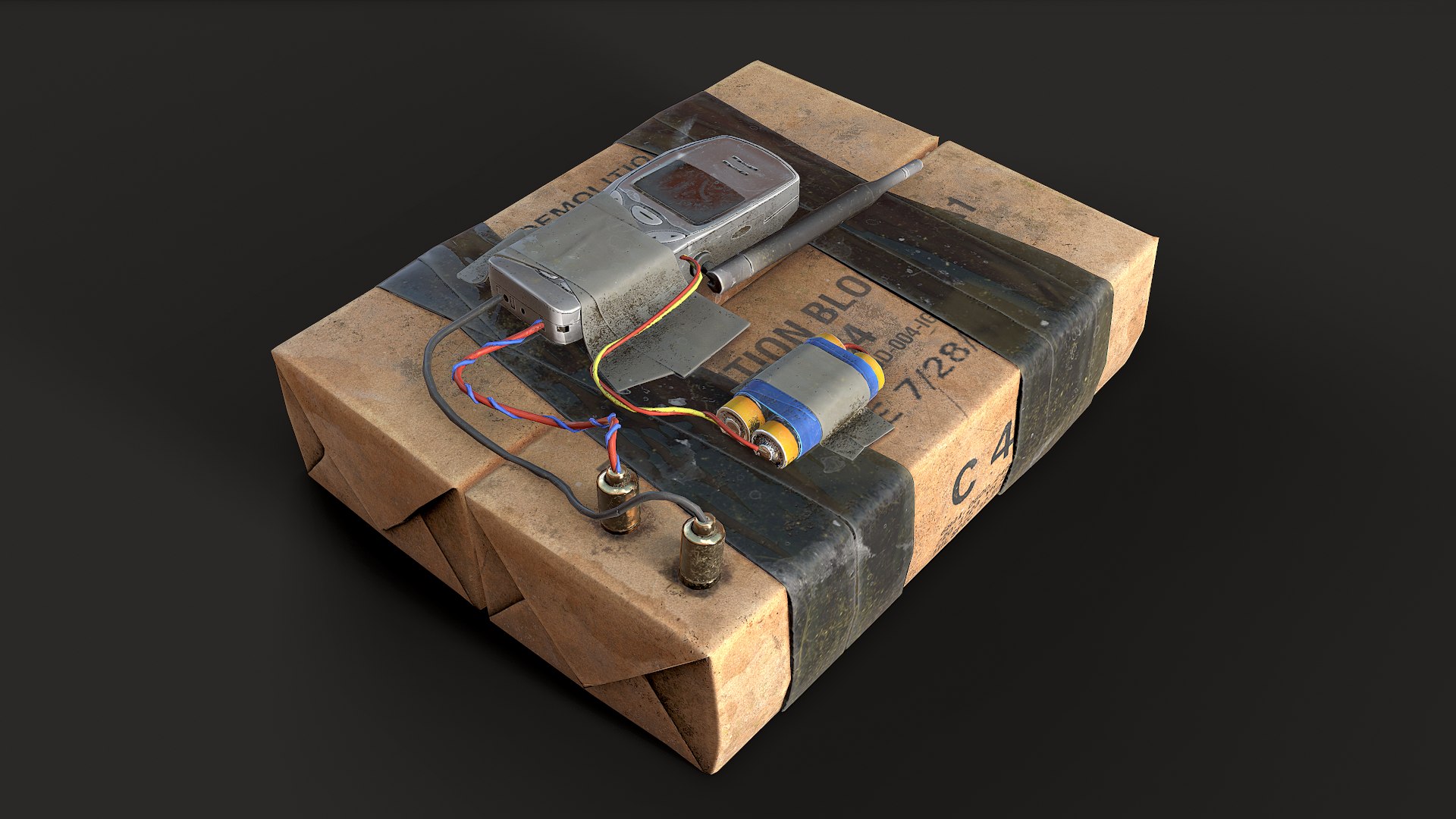 3D C4 Plastique Bomb - TurboSquid 2154293