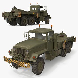Military Truck with Winch Platform Khaki Used