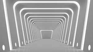 Sci Fi Tunnel 3D model