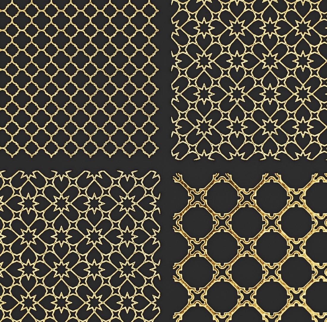 Golden Lattice Model - TurboSquid 1213772