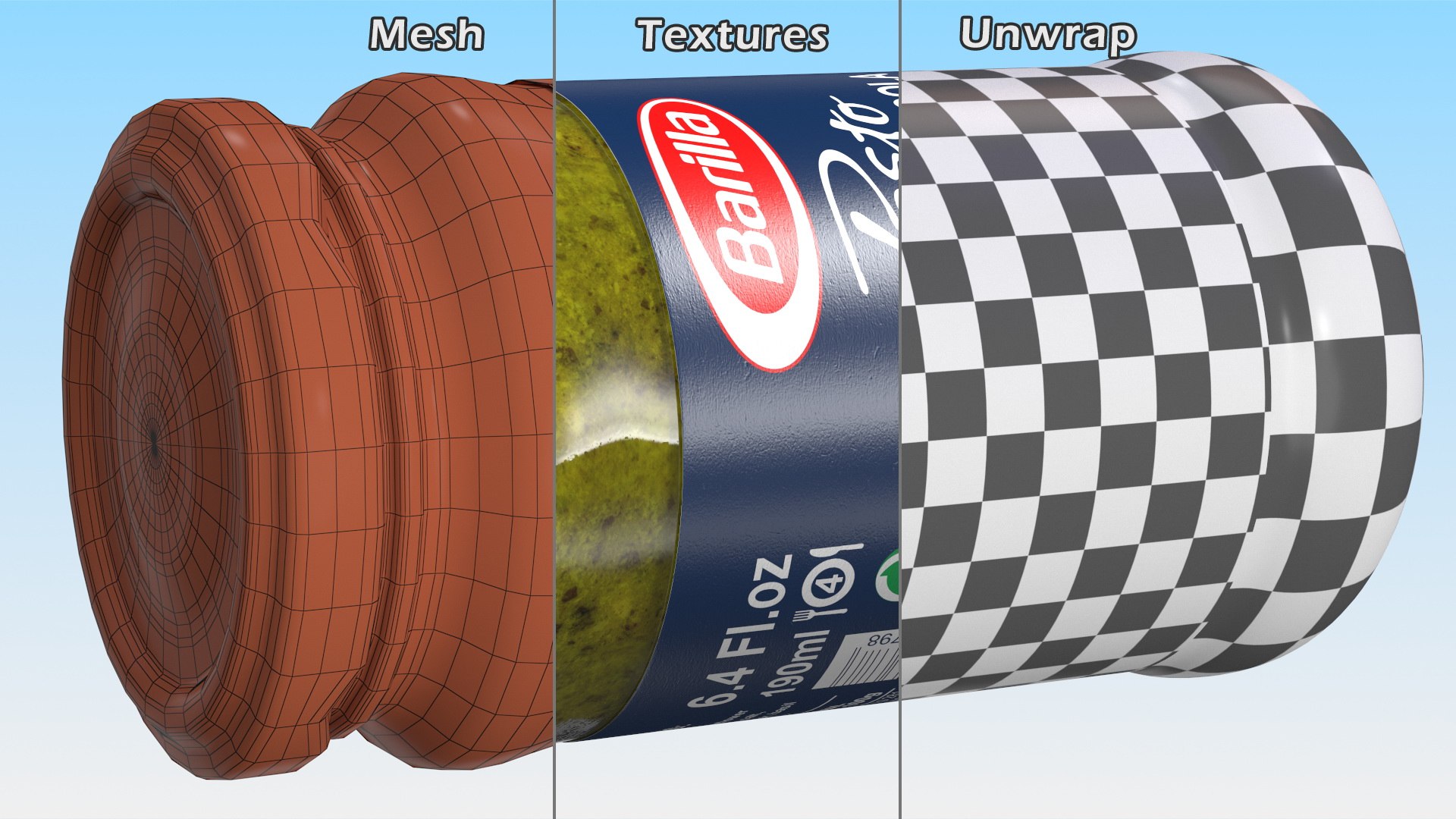 Barilla Pesto Basilico Rucola 190 g 3D https://p.turbosquid.com/ts-thumb/eQ/8ksw9K/lI/barillapestobasilicorucola190gmb3dmodel018/jpg/1623153199/1920x1080/fit_q87/40372be53aaaa05e9e4144d5611c40b8067d449c/barillapestobasilicorucola190gmb3dmodel018.jpg