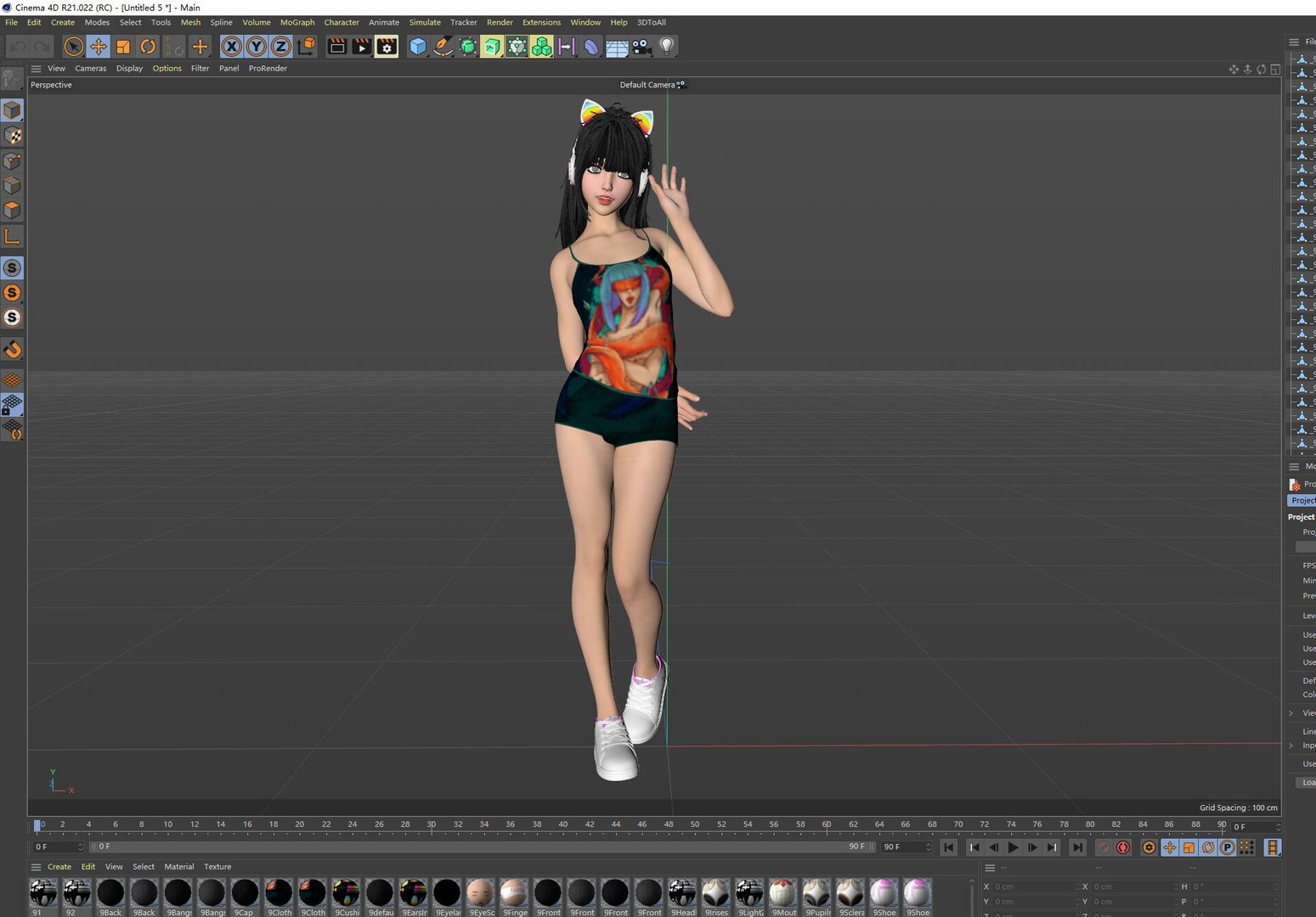 3D A Lovely Girl With A Greet Model - TurboSquid 2201703