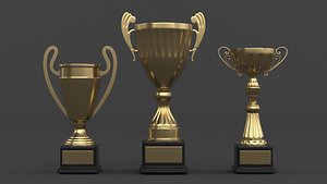 Trophy Cups 3D model