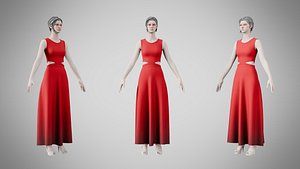 Dress 31 Alabama Crimson model