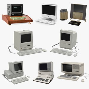 Retro Apple Computers Collection 3 model
