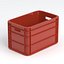 Portable Plastic Crate Bundle 3D