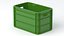 Portable Plastic Crate Bundle 3D