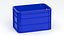 Portable Plastic Crate Bundle 3D