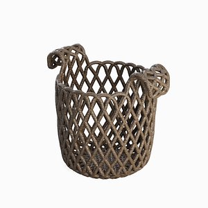 3D Wicker Basket B 02