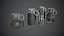 GRANATENPACK M84 M26 M67 M18 GRANATENPACK Low-Poly-3D-Modell