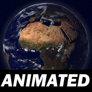 earth animation 3d model