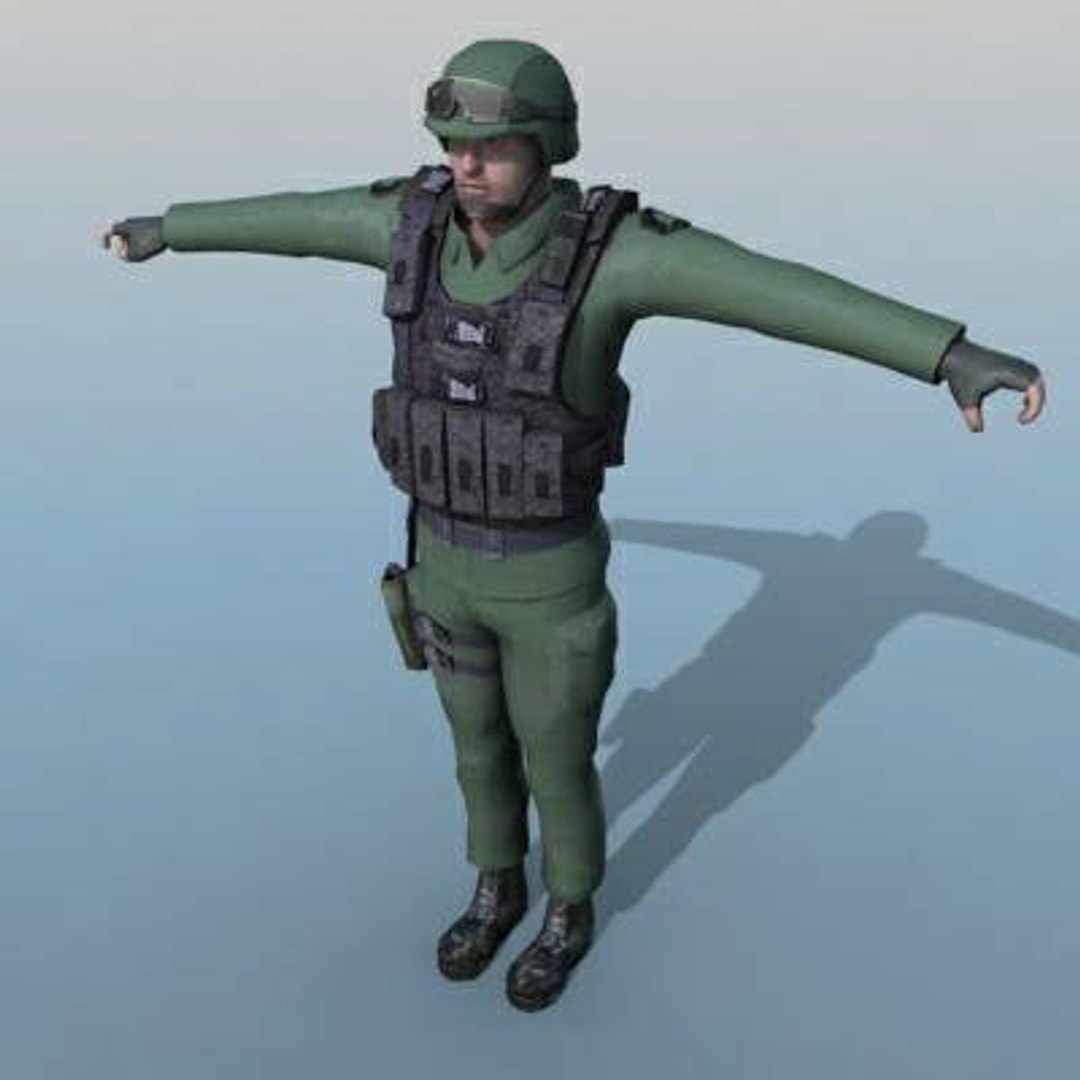 3d Soldier Sgc Model