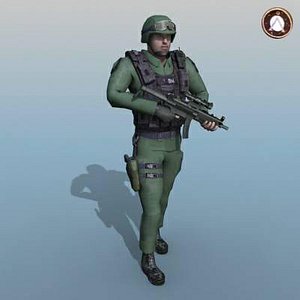 3d soldier sgc model