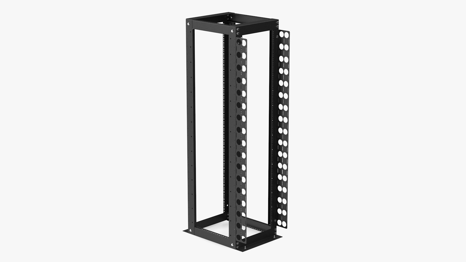 Open Frame Server Rack 44U Empty 3D model preview